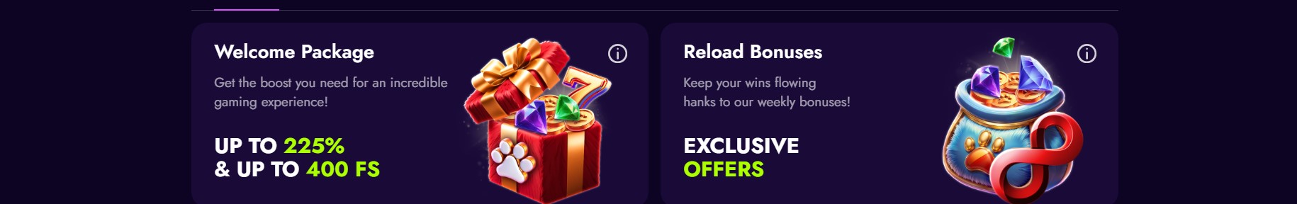 Уникальные бонусы Irwin Casino